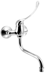 AQUALINE 35 nástěnná baterie, rozteč 100mm, lékařská páka, ramínko S, 177mm, chrom (52234)