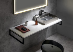 PLATO deska Rockstone 900x24x500mm, bílá mat (PL090-0101	)