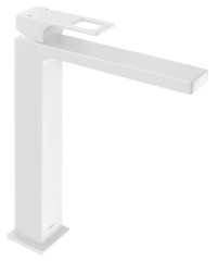 FORATA stojánková umyvadlová baterie vysoká, prodloužená hubice, bílá mat (FT007/14)