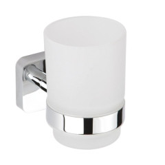 INSIA sklenka, mléčné sklo, chrom (IS004)