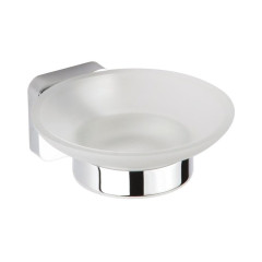 INSIA mýdlenka, mléčné sklo, chrom (IS002)
