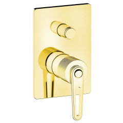 BEBÉ podomítková sprchová baterie, 2 výstupy, zlato (BB042/17	)