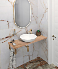 WOODY deska 2000x28x360mm, masiv přírodní dub (WD266-70)