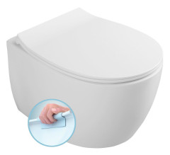 SENTIMENTI závěsná WC mísa, Rimless, 36x51cm, bílá (10AR02012)