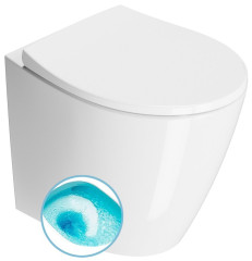 MODO WC mísa stojící, Swirlflush, 37x52cm, spodní/zadní odpad, bílá ExtraGlaze (981011)