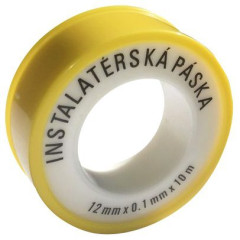 Těsnící teflonová páska 10m, 12mm x 0,01mm (5796)