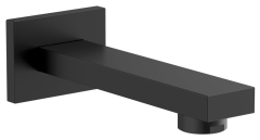 Nástěnná výtoková hubice, hranatá, 160mm, černá mat (BO412)