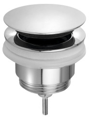 Umyvadlová výpust 5/4“, click-clack, velká zátka, 10-45mm, chrom (7532.310.5)