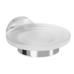 LARISSA mýdlenka, mléčné sklo, chrom (WS002)