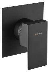 SPECTRE podomítková sprchová baterie, 1 výstup, černá mat (1102-76B)