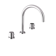 ULTRASAN tříprvková stojánková umyvadlová baterie, chrom (UT017V)