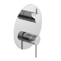 ULTRASAN podomítková sprchová baterie, 3 výstupy, otočný přepínač, chrom (UT044V)