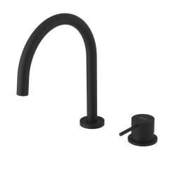 ULTRASAN dvouprvková stojánková umyvadlová baterie, černá mat (UT019VB)