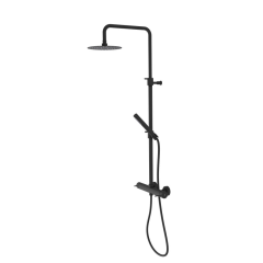 ULTRASAN sprchový sloup s pákovou baterií, černá mat (UT139VB)