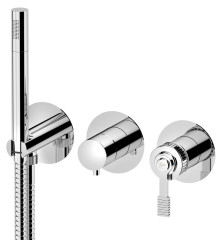 VERSI podomítková sprchová/vanová baterie s ruční sprchou, 2 výstupy, chrom (RV052)