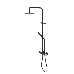 ULTRASAN sprchový sloup s pákovou baterií, černá mat/chrom (UT139VBC)