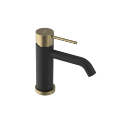 ULTRASAN stojánková umyvadlová baterie, černá mat/zlato mat (UT002VBG)