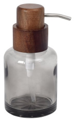 FIGO dávkovač mýdla na postavení 300ml, kouřové sklo/dřevo (08387)