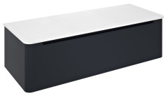 KERALA umyvadlová skříňka 120x35x47,5cm, 1x zásuvka, antracit matný (KR120-3434)