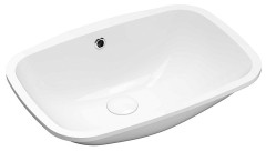 NUVO keramické umyvadlo pod desku, 55x38cm, bílá (50354)