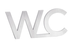 Cedule WC, 80x35x2mm, nerez mat (XP129)
