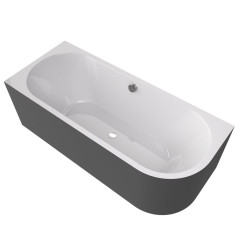 VIVA L MONOLITH asymetrická vana 180x75x60cm, bílá/carina (72099M.41)