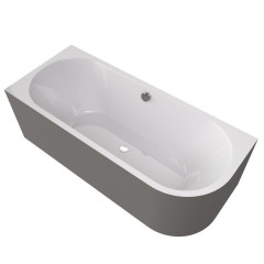 VIVA L MONOLITH asymetrická vana 170x75x60cm, bílá/agila (70119M.43)