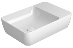 MODO keramické umyvadlo na desku 50x35cm, bez otvoru, bílá ExtraGlaze (9884011)