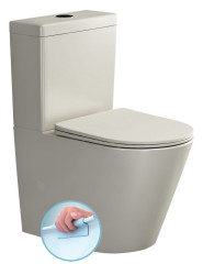 PACO WC kombi, Rimless, spodní/zadní odpad, ivory (PC1012WRBE)