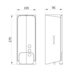 CLASSIC EVO dávkovač tekutého mýdla 1000ml, ABS, bílá (03040.W)