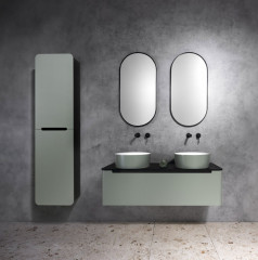 KERALA KERALA skříňka vysoká 38x143x32cmvysoká 38x143x32cm, 2x dvířka, levá/pravá, carina/antracit matný (KR350-4134) (10)