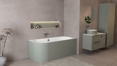 ASTRA R MONOLITH asymetrická vana 160x75x60cm, bílá/verde (34611M.44) (5)