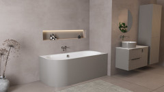 ASTRA R MONOLITH asymetrická vana 160x75x60cm, bílá/agila (34611M.43) (5)