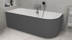 VIVA L MONOLITH asymetrická vana 170x75x60cm, bílá/carina (70119M.41) (5)