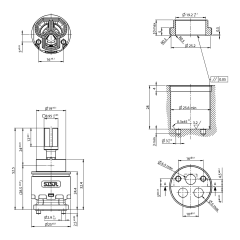 Směšovací kartuše 25mm (A849C)