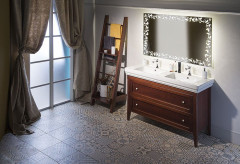 CROSS umyvadlová skříňka 116x77,5x49,5cm, 2x zásuvka, buk (CR325) (2)