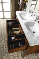 CROSS umyvadlová skříňka 116x77,5x49,5cm, 2x zásuvka, buk (CR325) (5)