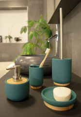 FANCY sklenka na postavení, tmavě zelená (2126105) (3)