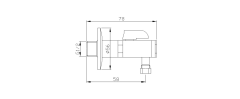 Rohový ventil s matkou, 1/2'x 3/8', bronz   ( 2020BRO ) (2)