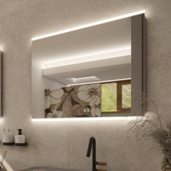 LED zrcadlo 900x700 se dvěma dotykovými senzory (ZP 12019VX)
