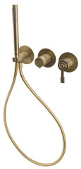 VERSI podomítková sprchová/vanová baterie s ruční sprchou, 2 výstupy, bronz (RV052/18) (3)
