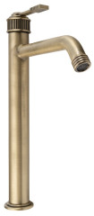 VERSI stojánková umyvadlová baterie vysoká, prodloužená hubice, bronz (RV007/18) (3)