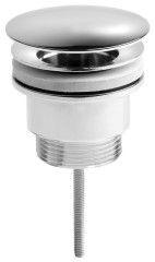 Umyvadlová výpust 5/4“, neuzavíratelná, velká zátka, 5-65mm, chrom (CV3004)