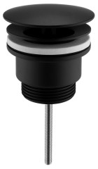 Umyvadlová výpust 5/4“, neuzavíratelná, velká zátka, 5-65mm, černá mat (CV3004B)