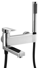 MIXONA nástěnná vanová baterie s ruční sprchou, otočné ramínko, chrom (MG110)