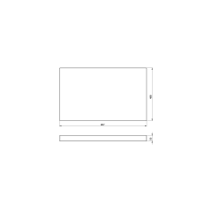 AVICE deska pod umyvadlo 80,7x48,8cm, tl.5cm, dub rover (AV041)