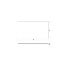 AVICE deska pod umyvadlo 90,7x48,8cm, tl.5cm, dub rover (AV042)