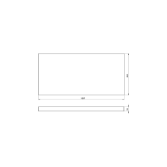 AVICE deska pod umyvadlo 100,7x48,8cm, tl.5cm, dub rover (AV043)