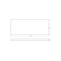 AVICE deska pod umyvadlo 120,7x48,8cm, tl.5cm, dub rover (AV045)