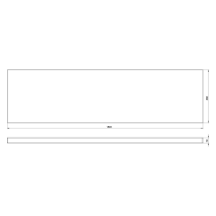 AVICE deska pod umyvadlo 180,4x48,8cm, tl.5cm, dub rover (AV048)